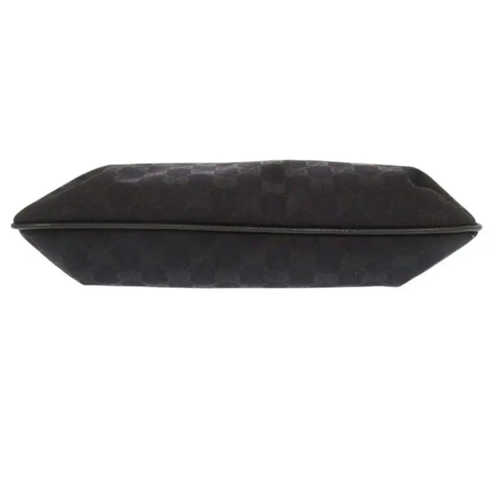 GUCCI Authentic Black Leather Shoulder Bag